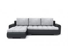 Sofini Ecksofa Tokio VI mit Schlaffunktion! Best Ecksofa! Eckcouch mit Bettkasten! (Lawa 9+ Soft 11 Links)
