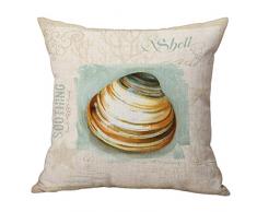 Nunubee Kissenbezug Wohnzimmer deko Kissen Retro-Serie-Ozean Baumwollmaterial Skandinavische Autodekoration Sofa Cover, Ozean-Serie 6 45x45cm