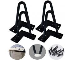 CCLLA Möbelbeine Schwarze Haarnadelbeine (4er-Set) - mit Schrauben, Metallbeinen für schwere Moderne Mid-Century-Tischbeine, für TV-Ständer, Sofa-Beistelltische, Nachttische, Beistelltische usw