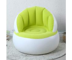 YakeHome Aufblasbares Kinosofa, Kindersofa-Schaumbett Mit Rückenlehne Niedliche Beflockung Buntes Klappsofa Zum Aufblasen