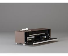 TV-Board Soundboard MAJA Soundconcept verschiedene Farben mit Akustikstoff schwarz in 140x43x42cm oder 180x43x42cm (140, Glas sand)