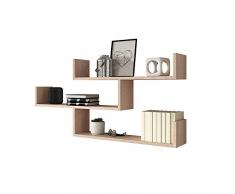 Selsey Kassi Wandregal, Sonoma Eiche, 119 x 18 x 55 cm