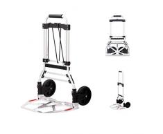 Handwagen Klappwagen Gepäckwagen Radwagen Haushaltswagen Lebensmittelwagen Outdoor Gartenwagen Utility Sackwagen, Lager ca. 90 kg (Farbe: Schwarz, Größe: 48 * 28 * 108 cm)