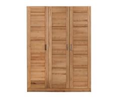 Kleiderschrank Kernbuche massiv geölt 3 türig