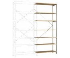 Manuflex Lagerregal Budget , Anbauregal mit 7 Holzverbundböden, HxBxT = 3000x1250x1000 mm