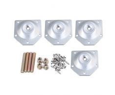 sgerste 70 x 67 mm Eisen silber Möbel Industrieller Stärke Bein Montageplatten t-plate für Sofa Tisch Beine 4 Stück