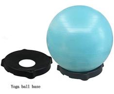 Knoijijuo Ball Chair, Übung Yoga-Kugel Mit Basis Für Haus Und Büro-Schreibtisch, Kugelsitz Mit Fußpumpe, Verbessert Die Balance, Rückenschmerzen, Kern,A,65cm