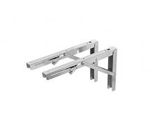 Edelstahl Schwerlastregalhalter in 7 Größen Regalträger Regalwinkel Regal Wandregal Halterung klappbar (500mm)