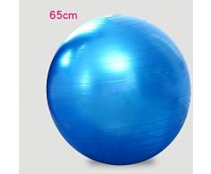 Übung Stabilität Balance Ball Chair Keine Rückenlehne Modell Yoga Ball Chair | Ergonomischer Stuhl für Heim und Büro Schreibtisch @ Blue_65cm