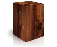 murando Papphocker Motiv Holz 45x30x30 cm faltbar Papier Hocker ergonomischer Karton Photohocker Falthocker f-C-0282-ap-a