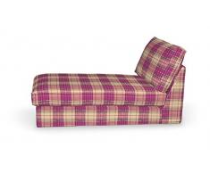 FRANC-TEXTIL 704-142-07 Kivik Recamiere Sofabezug, Mirella, rosa / beige