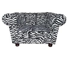 Casa Padrino Limited Edition Designer Chesterfield Sessel Zebra Club Möbel