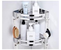 CROSOFMI Duschregal Ohne Bohren, Duschablage zum Hängen für Badezimmer, Edelstahl 304 (Dreieck, 2 Packungen)