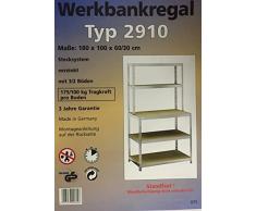 STeckregal Werkbankregal 180x100x60/30 cm
