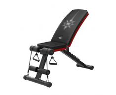 JDKC Klappbarer Sporthocker Hantelbank, Einstellbares Gewicht Bank Hantel Bank for Das Training Full Tilt Faltbare Gewicht Hanteltraining