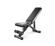 JDKC Klappbarer Sporthocker Einstellbare Multifunktionsfalte Gewichtheben Bett, Abdominal-Bankdrücken, Gewichtheben Und Krafttraining Zu Hause Gym