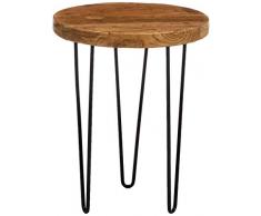 Amazon Marke - Rivet - Rustikaler, runder Beistelltisch, 40 x 40 cm, Ulme
