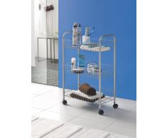 Metaltex 340103039 Lugano Allzweckwagen 3-Etagen, silber