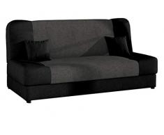 Schlafsofa Jonas Style, Sofa mit Bettkasten und Schlaffunktion, Bettsofa, Schlafcouch, Microfaser, Couch vom Hersteller, Wohnlandschaft (Alova 04 + Alova 36)