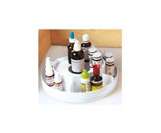 Medizinkarussell für die Hausapotheke Medizinschrank Medizin Karussell Pillenbox weiß