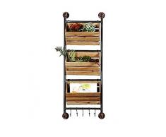 N / A Als Regal Dekoration Design Vintage Schieberegal Regal hängen Regal Wandregal Holz Eisen Zeitungsständer Zeitungsständer Wandbehang Regal Wandbehang Regal Display Rack