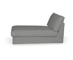 Dekoria Kivik Recamiere Sofabezug Husse passend für IKEA Modell Kivik, grau