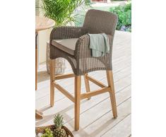 Destiny Barsessel Long Island Geflechtsessel Gartensessel Barstuhl Barhocker