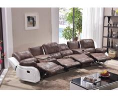 Mapo Möbel Microfasersofa Kinosofa Relaxcouch Fernsehsofa 5129-Cup-42-PU sofort