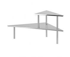 bremermann Küchen-Eckregal, Küchenregal, Gewürzregal, Edelstahl