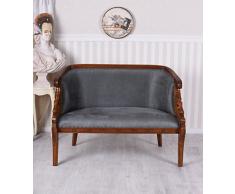 Sofa Josephine Sitzbank Biedermeier Couch Mahagoni Polstercouch Antik Palazzo Exklusiv
