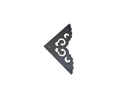 handle Schranktür Kupfer Wrap Winkel, Möbel Kupfer Beschläge, antiker Schrank Kleiderschrank Kupfer Ecke Blume/Farbe: A, (Anzahl: 2)