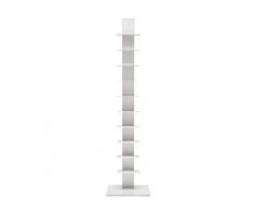 BBB Italia Sapiens Bücherregal, vertikal, Weiß H152 10 Regalböden Bruno Rainaldi