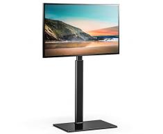 FITUEYES TV Standfuss TV Ständer Fernsehstand für 32 bis 60 Zoll Flach & Curved Fernseher Drehbar höhenverstellbar Max.VESA 400x600