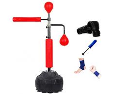 YONGXINXUZE Boxgeschwindigkeit Ball vertikale Sandsackball hohe und niedrige Rahmengeschwindigkeit rotierende Fußschaukel Ziel Erwachsene Kinder Boxen Sanda harten Sandsack Boxsack