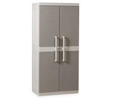 Toomax Schrank Rattan Mega Light Grey/Warm Grey Mod. Besenhalter