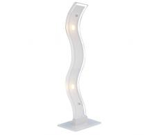 10W LED Tischleuchte Tisch Lampe Wohnzimmer Chrom WOFI GENEVE 8684.02.01.0000
