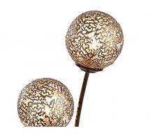 Stehleuchte Paul Neuhaus rostoptik mit Goldkugeln, 67 x G9 max.40W, exclusiv