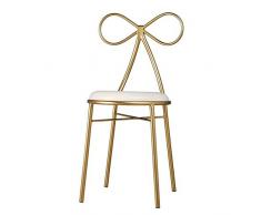 Sitzbank Badhocker Fußbank Hocker Arbeitshocker Sitzhocker Fußablage Schminktischhocker Klavierhocker Multifunktionshocker Duschhocker Stuhl Eisen Kunst Rückenlehne Creative Stark Dauerhaft,Gold