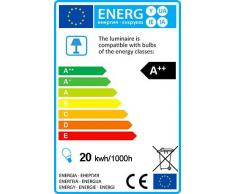 QAZQA Modern Tischleuchte/Tischlampe/Lampe/Leuchte Disco bronze Dimmer/Dimmbar/Innenbeleuchtung/Wohnzimmer/Schlafzimmer Glas/Metall/Rund inklusive LED (nicht austauschbare) LED Max.