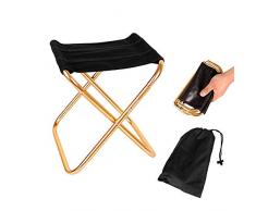 Sprießen Klapphocker Camping-Hocker Folding Chair Mini Portable Hocker für BBQ,Camping,Angeln,Reise, Wandern, Garten, Strand Terrasse,Kostenlose Aufbewahrungstasche (28.5cm*24.5cm*22.5cm)