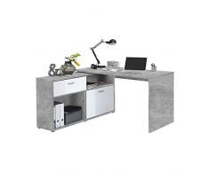 FMD Wohnwand Anbauwand Schrankwand 367 – 001 Diego 1 Büro Holz grau 138,0 x 67,5 x 75,0 cm