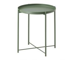 IKEA GLADOM Tabletttisch in dunkelgrün; (45x53cm)