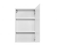 Hängeschrank Badschrank Schrank Badezimmerschrank Holzschrank Bad Cleo I (Korpus-weiß/Front-weiß-Hochglanz)