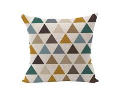 Nunubee Retro Baumwolle Leinen Kissenbezug Platz Dekorative Akzente Setzen Fall Sofa Kissen Stil 24