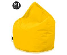 Patchhome Sitzsack Tropfenform - Gelb für In & Outdoor XXXL 480 Liter - mit Styropor Füllung in 25 versch. Farben und 3 Größen