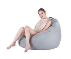 STTC Sitzsack Abdeckung, Große Sitzsack Sitzkissen Riesen-Sitzsack-Hülle Outdoor Indoor Sitzsack Bezug ohne Füllung,Mediumgray,XL