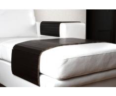 moebelhome Sofatablett groß 80cm ~ Ablage Tablett SCHWARZ für Hocker oder Longchair Couch Tablett Sofaschoner NEU