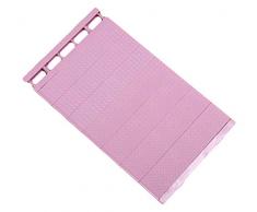 Liangzhu Einstellbar Kabinett Kleiderschrank Teleskopregal Lagerregal Küche Badezimmer Bücherregal Schränke Regaltrenner (Hell Pink, (L) 30-40cm, (B) 24cm)