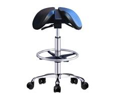 HYRL Ergonomischer Sattelhocker, hydraulischer Hochleistungshocker, Verstellbarer drehbarer Salonhocker - für das Massagestudio im Dentallabor