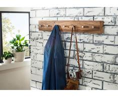 MASSIVMOEBEL24.DE Wandboard Sheesham 70x5x10 Smoked Cherry geölt Toronto #140